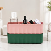5-Grid Socks & Underwear Organizer Set | Stackable Drawer Storage Boxes | Closet Wardrobe Divider Containers (4 pcs set)