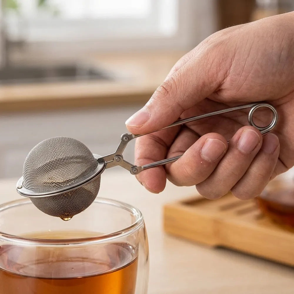 Stainless Steel Tea Infuser Spoon | Mesh Tea Strainer Filter Clip for Loose Leaf Tea, Coffee & Spices