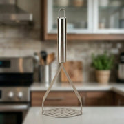 Stainless Steel Potato Masher | Heavy Duty Triangle Vegetable & Fruit Masher with Ergonomic Handle | Manual Kitchen Tool for Potatoes, Avocado, Sweet Potato & Baby Food