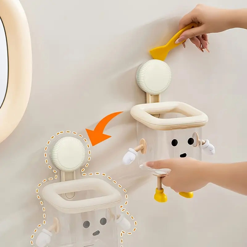 Multi-Purpose Wall-Mounted Bathroom Storage Organizer