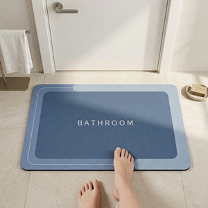 Luxury Anti-Slip Bathroom Floor Mat | Soft Absorbent Quick Dry Bath Rug | Waterproof Washroom Entrance Carpet