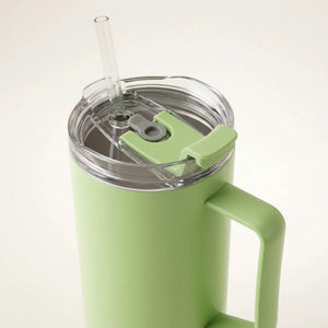 1800ml Large Plastic Tumbler with Handle, Lid & Straw | BPA-Free Travel Mug Water Bottle for Gym, Office, Home & Outdoor