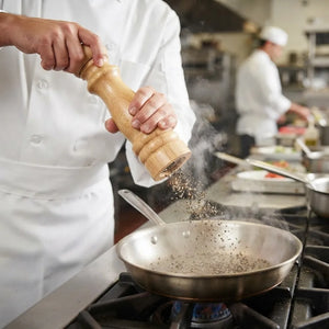 5-Inch Wooden Salt & Pepper Grinder Mill | Manual Spice Crusher for Salt, Black Pepper & Seasonings | Kitchen & Dining Table