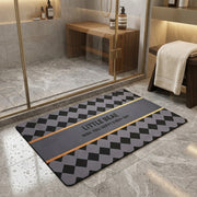 Little Beae Printed Bathroom Mat | Soft Quick Dry Anti-Slip Absorbent Floor Rug for Bathroom Entrance & Bedroom