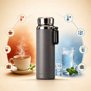 1000ml Diamond Vacuum Insulated Thermal Mug | Stainless Steel Leakproof Hot & Cold Water Bottle | BPA-Free Travel Flask for Tea & Coffee