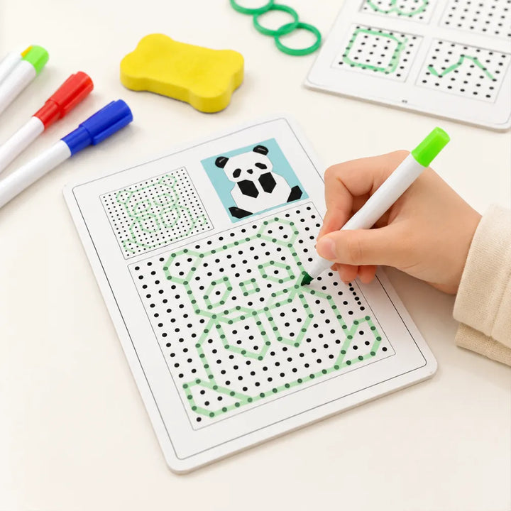 Magical Reusable Tracing Workbook Set for Kids | Alphabet, Numbers & Pen Control Handwriting Practice Book | Preschool Early Learning Educational Toy