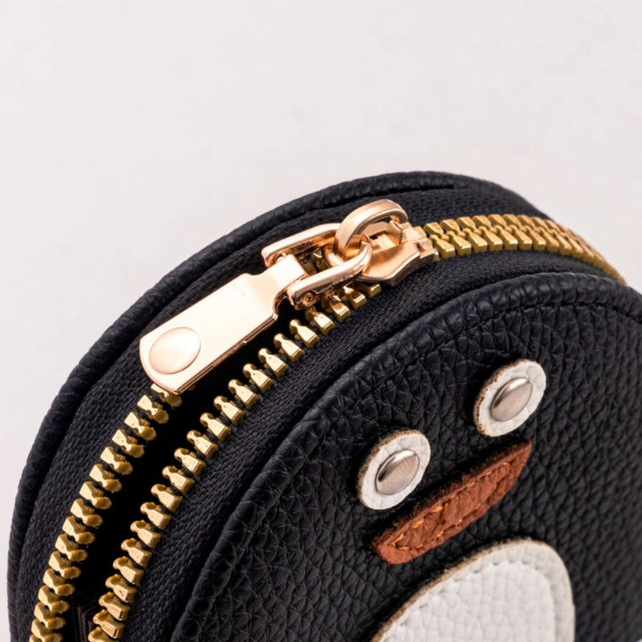 Penguin Mini Storage Leather Pouch | Cute Coin, AirPods, Lipstick & Jewellery Organizer Pocket Case