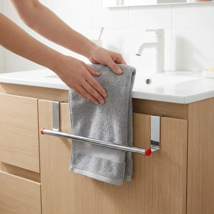 Stainless Steel Kitchen Cabinet Hanger | Multipurpose Towel & Cloth Hanging Bar