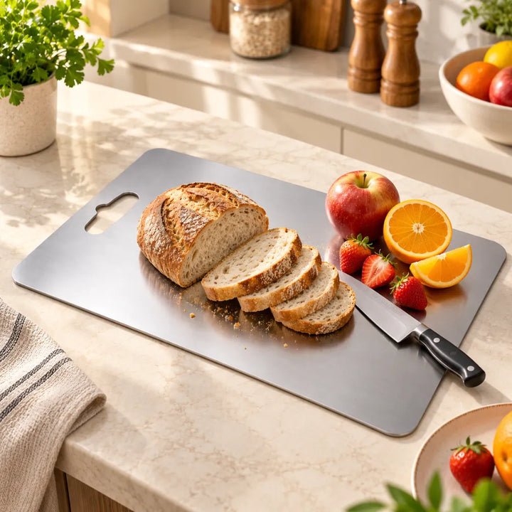 Stainless Steel Chopping Board | Multipurpose Metal Cutting Board for Kitchen