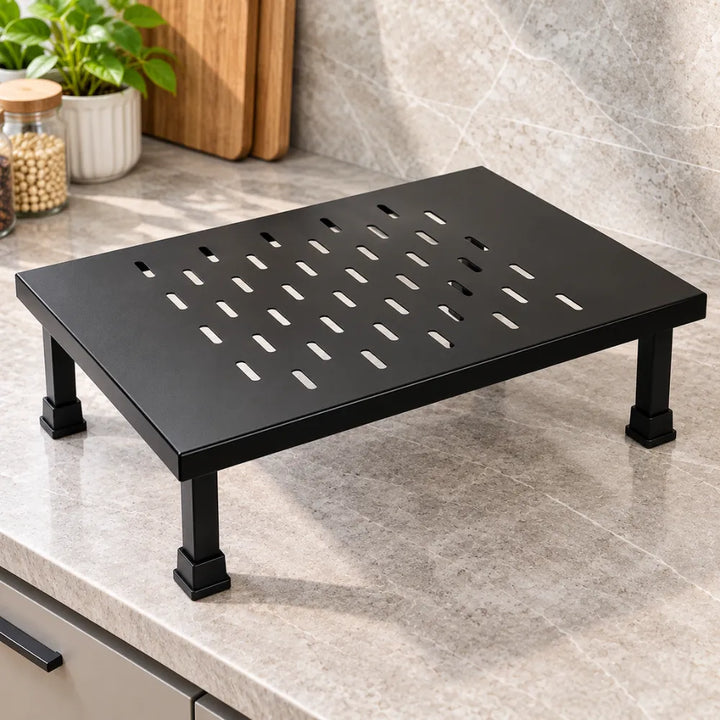 Heavy-Duty Metal Stand | Multi-Purpose Use | Adjustable Rack for Microwave, Printer, Kitchen Appliances, Monitor & etc.