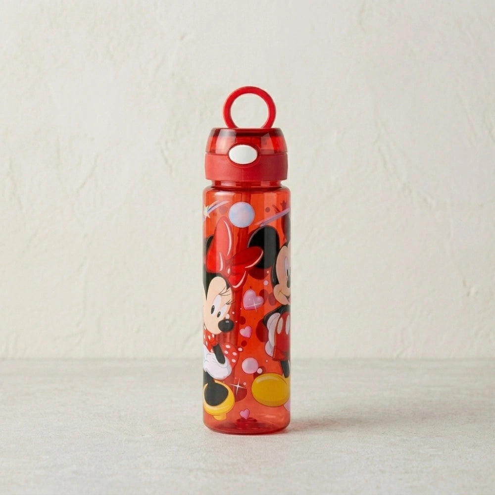 750ml Cartoon Kids Water Bottle | Leakproof Plastic Sipper Bottle for School, Travel & Outdoor | BPA-Free Drinking Bottle with Easy Carry Design