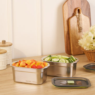 Durable Stackable Rectangular Storage Box with Secure Hinged Lid