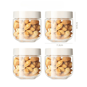 Premium 300ml Glass Airtight Food Storage Jar | Crystal Clear Pantry Organizer