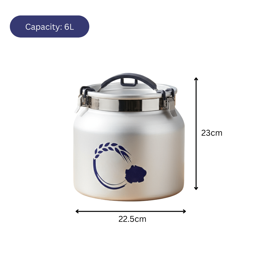 Premium Aluminum Alloy Grain Storage Container | Vacuum Sealed Freshness