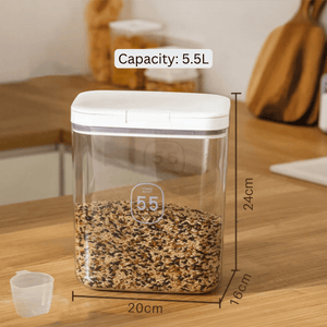 Premium Moisture-Proof Food Storage Box with Airtight Seal | Keep Grains & Snacks Fresh