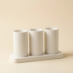 3-Grid ABS Self-Draining Cutlery Holder Stand | Spoon, Fork, Knife & Chopstick Organizer | Kitchen Tableware Storage Box