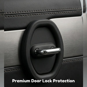 Car Door Lock Protector Cover | Silicone Rubber Shock Absorber Pads for SUV & Car Door Latch Protection 4PCS set