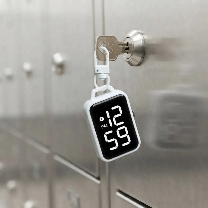 LED Digital Keychain Watch | Pocket Mini Timepiece for Students