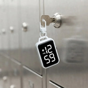 LED Digital Keychain Watch | Pocket Mini Timepiece for Students