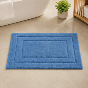 Anti-Skid Tufted Cotton Floor Mat 40×60cm | Soft Plush Bath & Living Room Rug | Absorbent Non-Slip Floor Mat