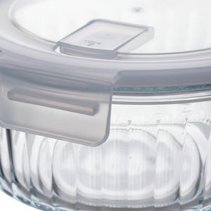 Round Glass Lunch Box 370ML (1 Pc) | Borosilicate Airtight Food Storage Container