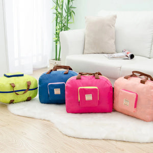 Foldable Travel Duffle Bag | Large Capacity Lightweight Luggage Tote for Men & Women with Fixed Strap