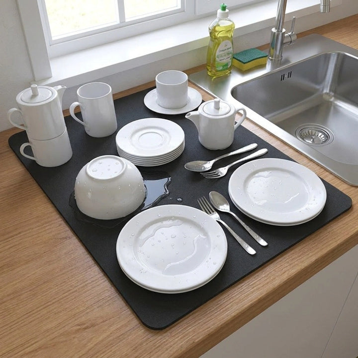 Premium Dish Drying Mat for Kitchen Counter – Fast Absorbing & Durable Design