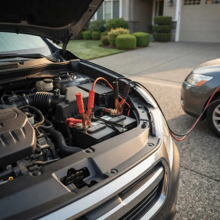 Heavy Duty Auto Jumper Cables | Emergency Battery Booster Clamps