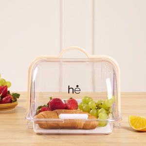 Fresh Keeper Acrylic Food Organizer | Drain Tray Vegetable Fruit Storage Container