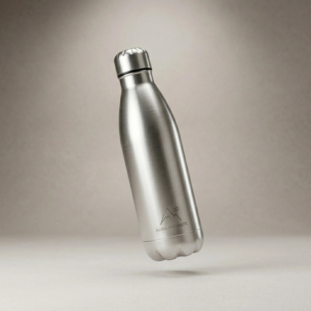 1 Litre Stainless Steel Water Bottle | Vacuum Insulated Flask, Leakproof BPA-Free Metal Bottle for Hot & Cold Drinks, Office, Gym, School & Travel