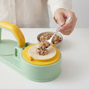 3-in-1 Dumpling Maker Machine | Momo, Gujiya, Samosa & Karanji Dough Press | Dumpling Skin Press Mould