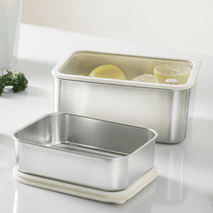Durable Stainless Steel Meal Prep Box | Multi-Purpose Refrigerator & Pantry Organizer