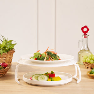Microwave Plate Stacker | Space-Saving Kitchen Organizer for Busy Homes