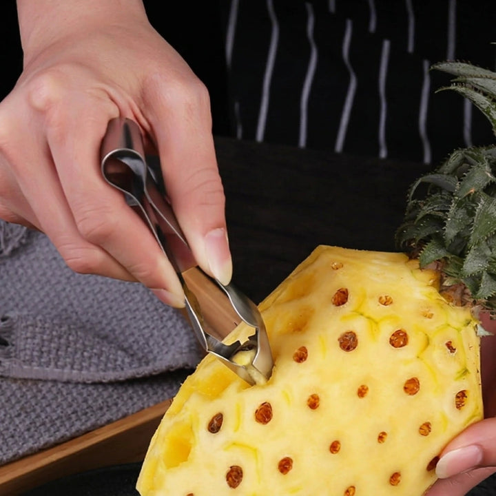 Stainless Steel Pineapple Eye Remover Tool | Pineapple Eye Peeler & Corer | Fruit Peeling Kitchen Tool for Quick & Easy Pineapple Preparation