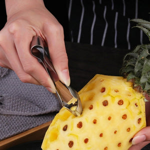 Stainless Steel Pineapple Eye Remover Tool | Pineapple Eye Peeler & Corer | Fruit Peeling Kitchen Tool for Quick & Easy Pineapple Preparation