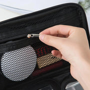 Premium Makeup Organizer Pouch | Travel Cosmetic Storage Bag with Brush Holders & Multi-Compartment Design