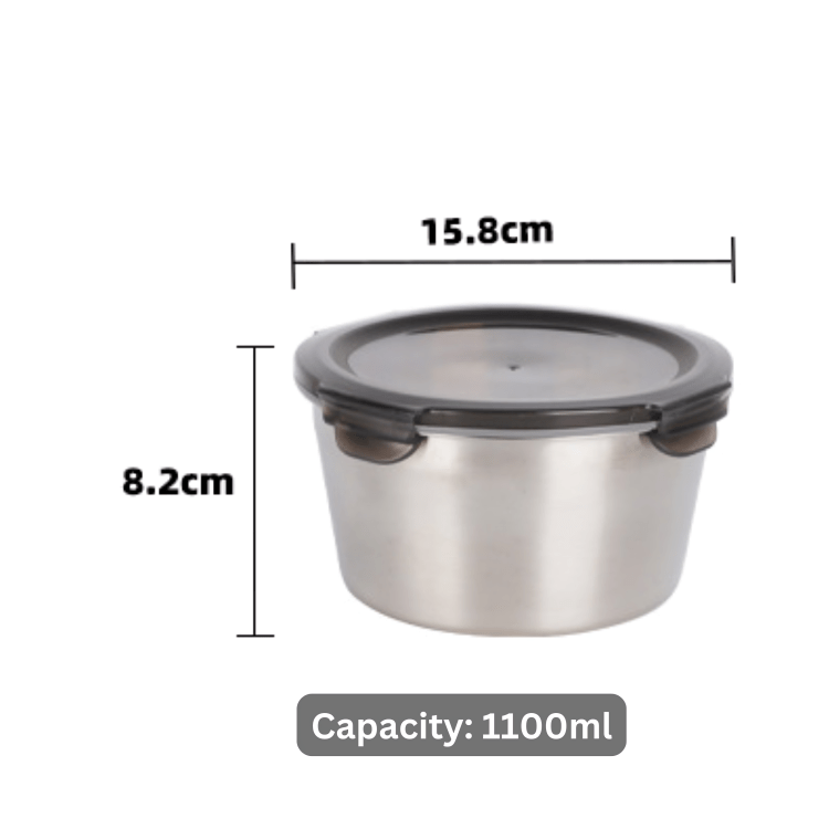 Premium Stainless Steel Food Storage Container | Eco-Friendly & Durable Kitchen Essential