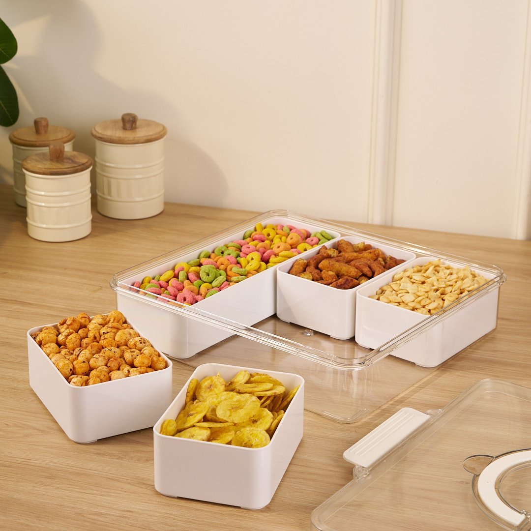 Multi-Compartment Dry Fruit Box | Organize & Store Premium Nuts, Seeds & Dried Fruits