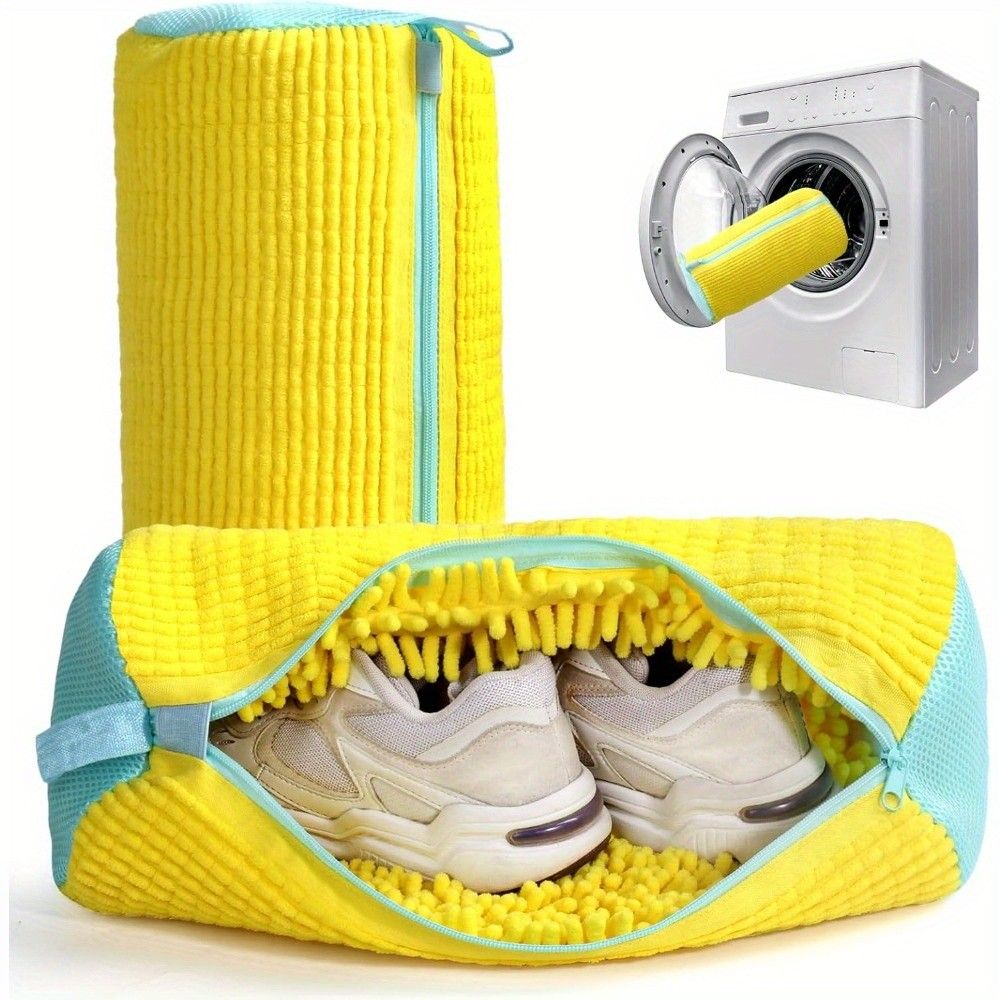Shoe Washing Machine Bag with Zipper – Durable Sneaker Laundry Bag for Washers & Dryers, Protects Shoes During Cleaning
