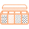 4-in-1 Divided Compartments
