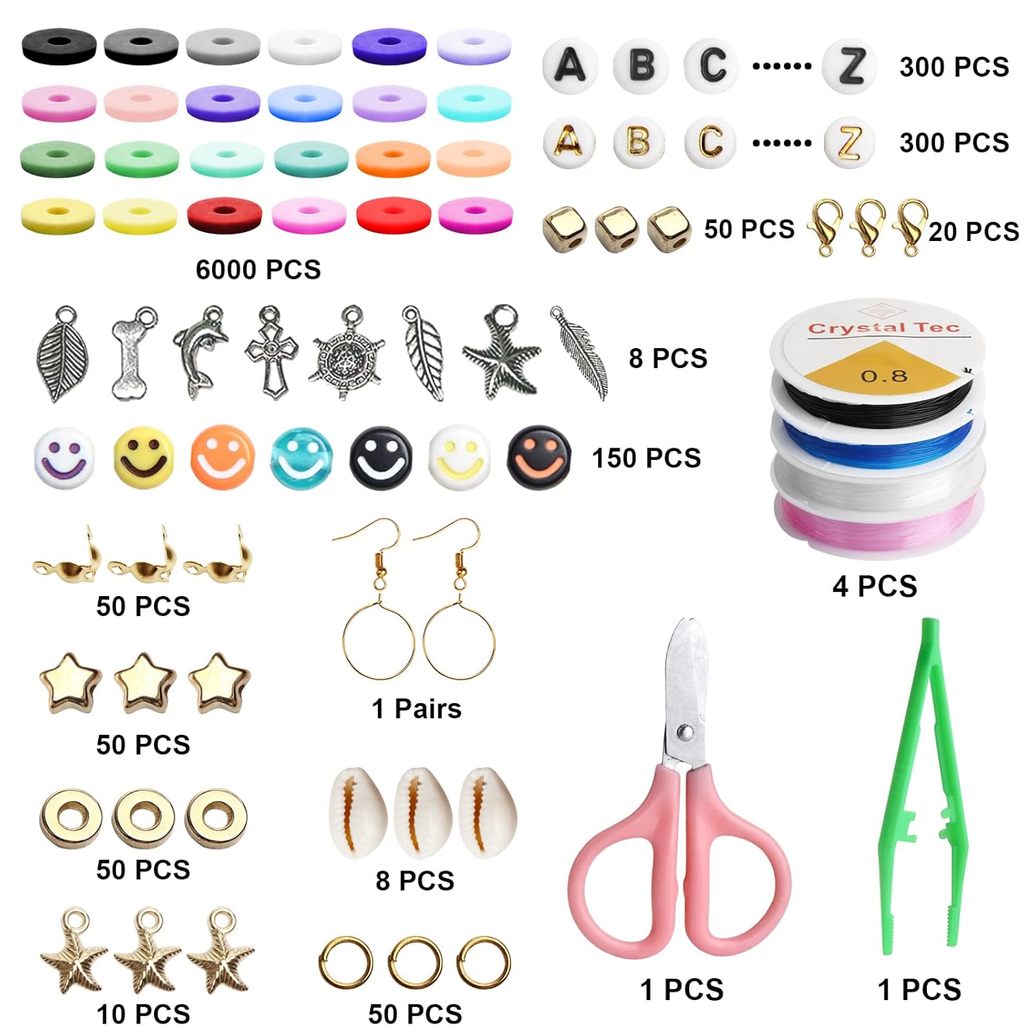 Bracelet Making Kit for Girls – DIY Jewelry Set with Beads & Charms | Creative Craft Gift for Kids & Teens (Ages 5–16)