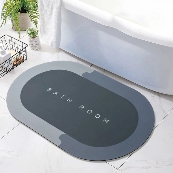 Anti-Slip Bathroom Mat – Soft Absorbent Floor Mat for Shower, Toilet & Bathtub
