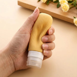 4PCS Travel Toiletry Bottles Set | 90ml BPA-Free Leakproof Silicone Containers for Shampoo, Lotion & Travel Essentials