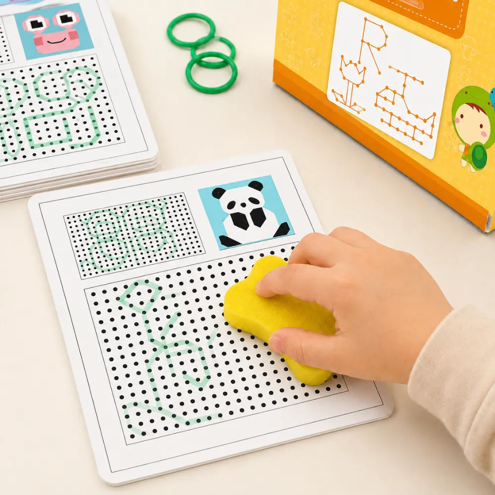 Magical Reusable Tracing Workbook Set for Kids | Alphabet, Numbers & Pen Control Handwriting Practice Book | Preschool Early Learning Educational Toy
