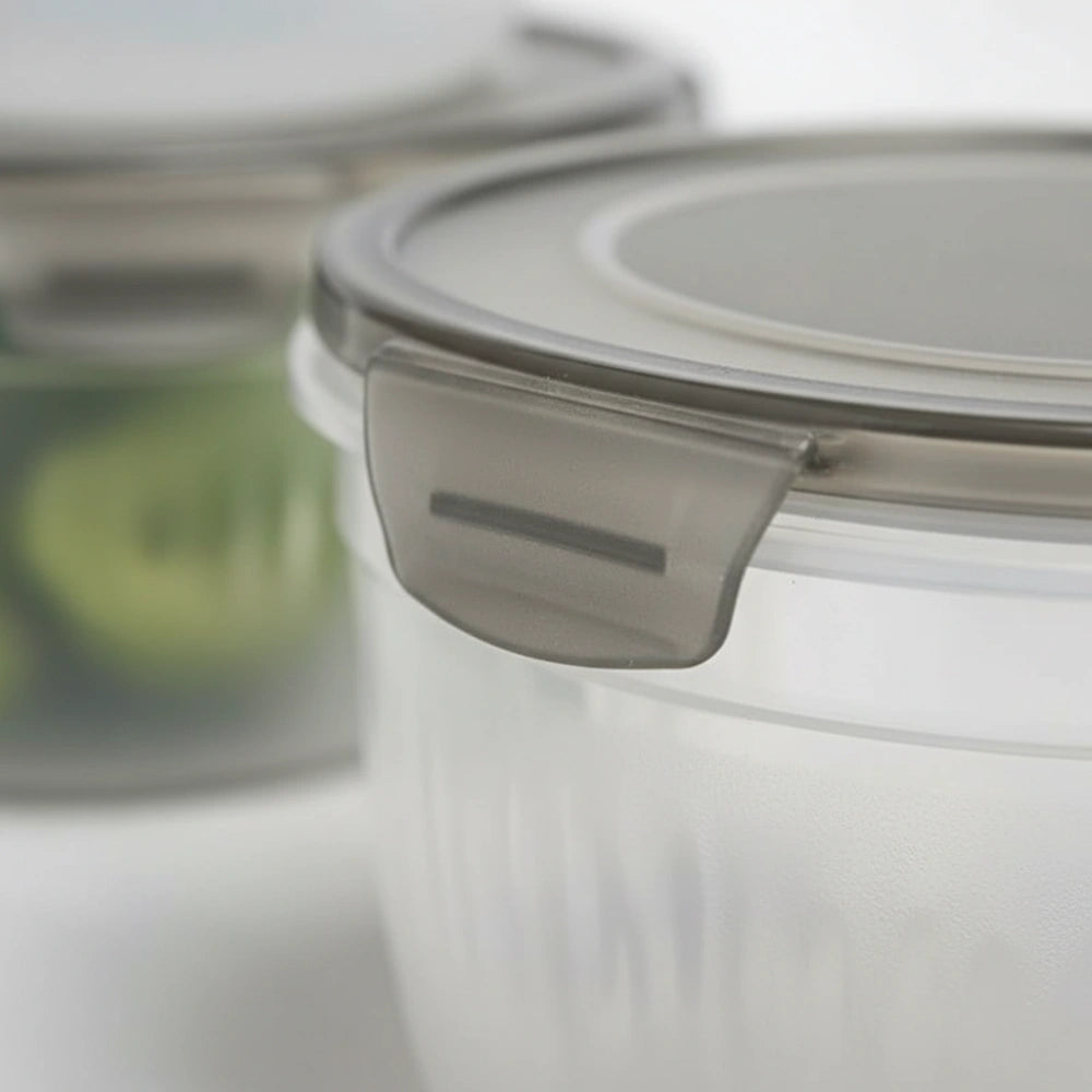 Airtight Clip-Lock Food Storage Containers 1800 ml (Set of 6) | Leakproof Fridge & Kitchen Organizer Boxes