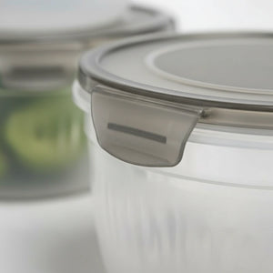 Airtight Clip-Lock Food Storage Containers 1800 ml (Set of 6) | Leakproof Fridge & Kitchen Organizer Boxes