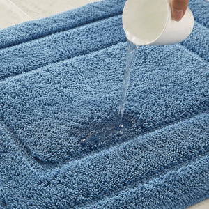 Anti-Skid Tufted Cotton Floor Mat 40×60cm | Soft Plush Bath & Living Room Rug | Absorbent Non-Slip Floor Mat