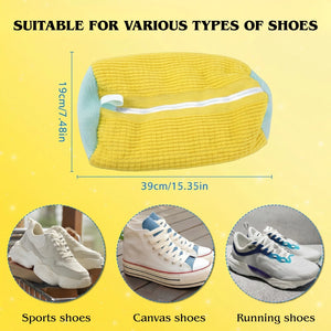 Shoe Washing Bag for Machine Reusable Sneaker Laundry Bag with Zipper Protection