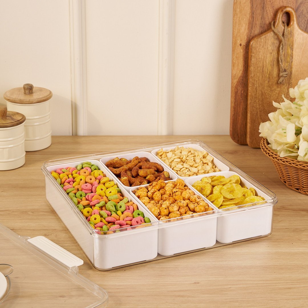 Multi-Compartment Dry Fruit Box | Organize & Store Premium Nuts, Seeds & Dried Fruits