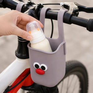 Universal Silicone Cup Holder for Stroller & Bicycle | Flexible Bottle Holder for Wheelchair, Pool Chair & Outdoor Travel